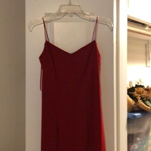 Red formal dress